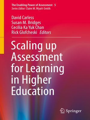 cover image of Scaling up Assessment for Learning in Higher Education